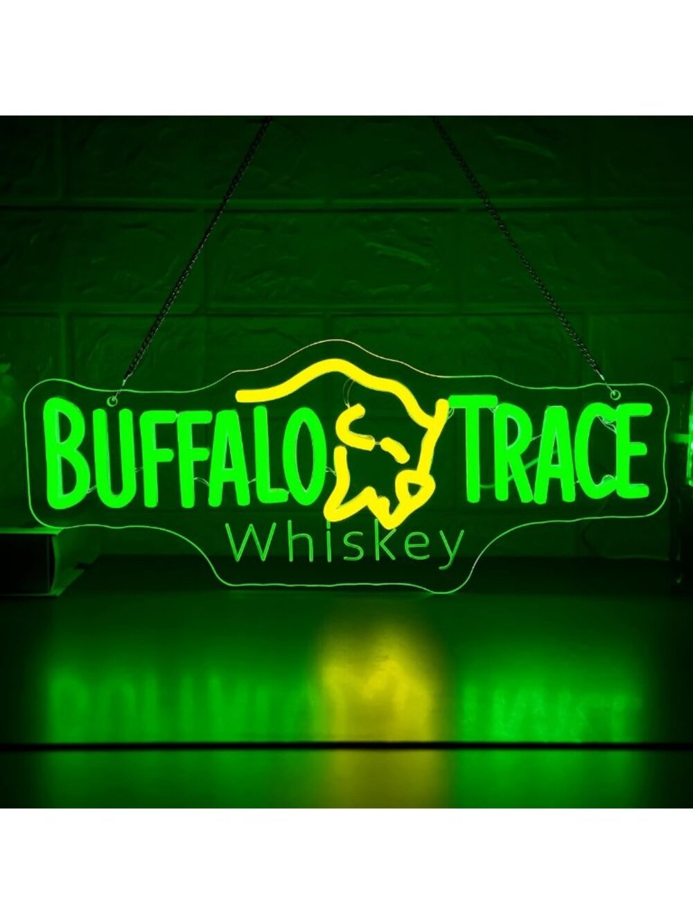 LED Neon Whisky Sign for Wall Decor - Dimmable Light for Man Cave & Bar